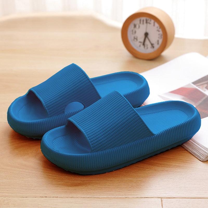 Thick Platform Bathroom Home Slippers Women Fashion Soft Sole EVA Indoor Slides Woman Sandals 2022 Summer Non-slip Flip Flops - ItemBear.com