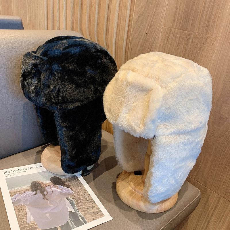 Thickened Warm Earflap Pilot Hat - ItemBear.com