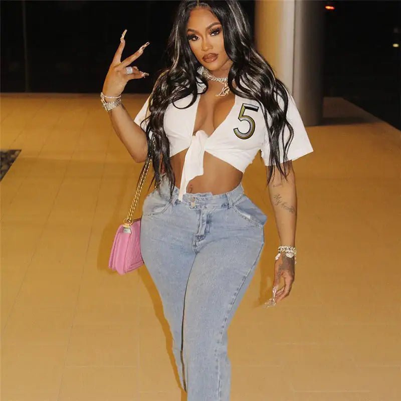 Tie Waist T-Shirt - ItemBear.com