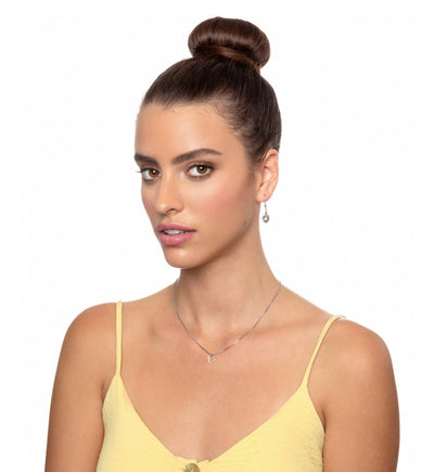 Tiny Heart Jewelry Set 24k Gold Inscribed I Love You to the Moon and Back Necklace and Drop Earrings - ItemBear.com