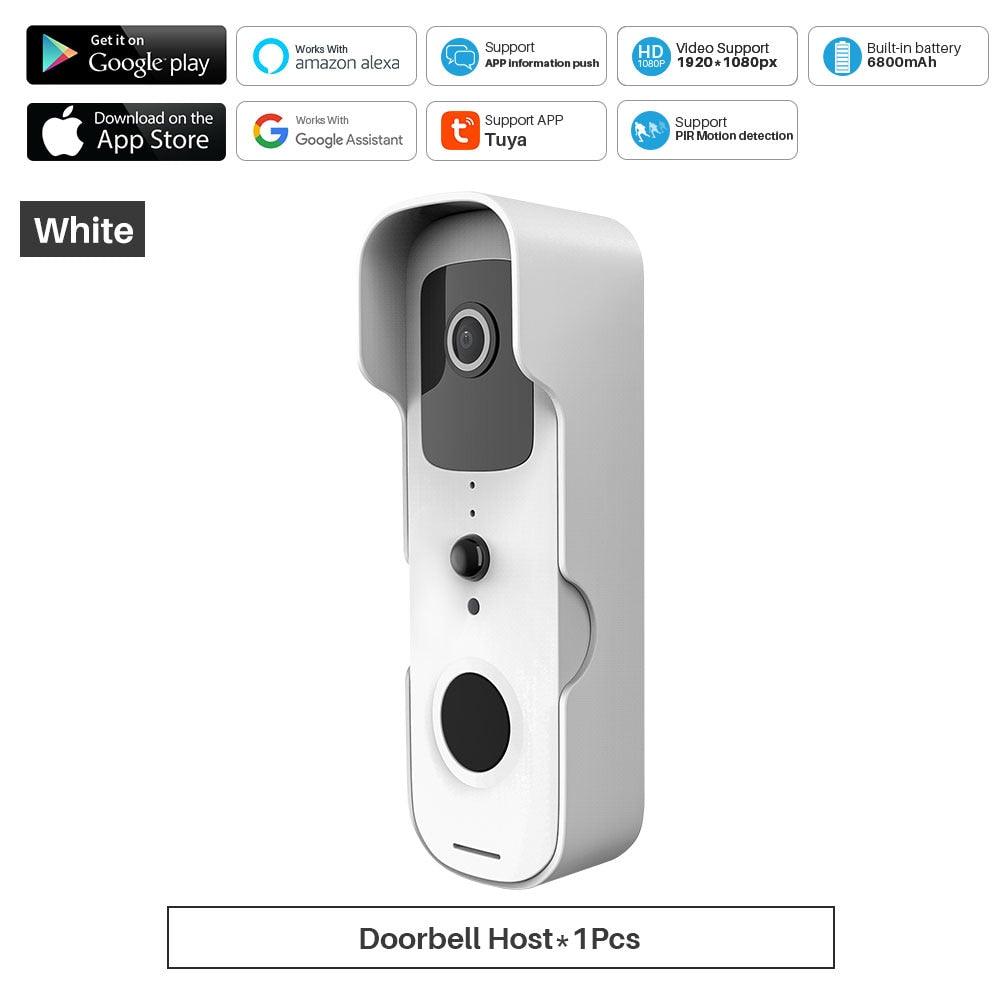 Tuya Smart Video Doorbell WiFi 1080P Video Intercom Door Bell IP Camera Two-Way Audio Works With Alexa Echo Show Google Home - ItemBear.com