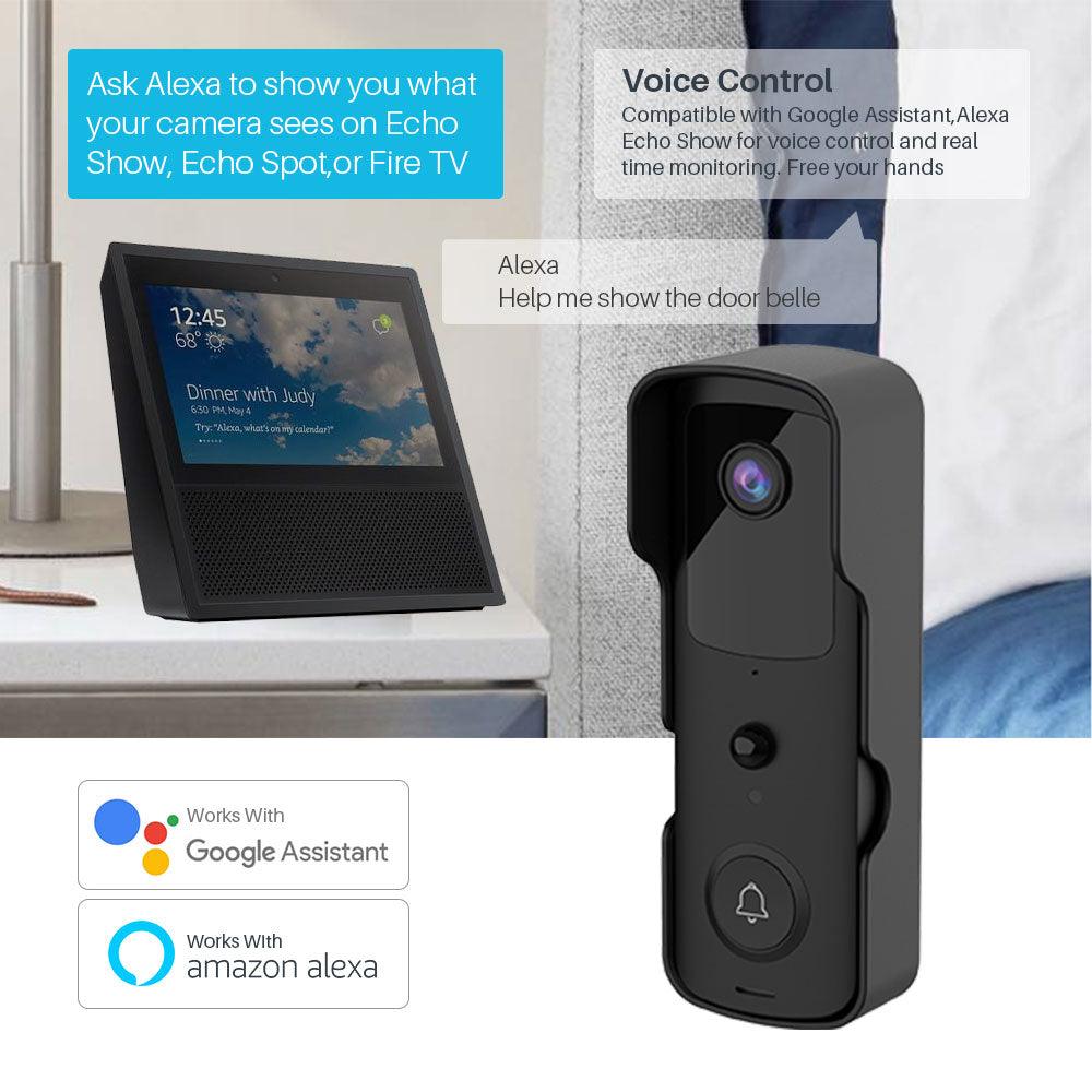 Tuya Smart Video Doorbell WiFi 1080P Video Intercom Door Bell IP Camera Two-Way Audio Works With Alexa Echo Show Google Home - ItemBear.com