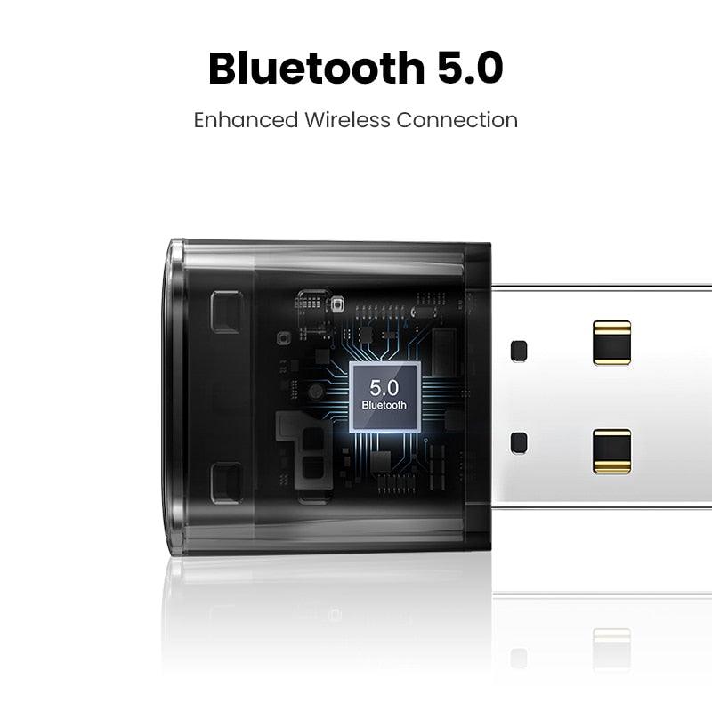 UGREEN USB Bluetooth 5.0 Dongle Adapter 4.0 for PC Speaker Wireless Mouse Music Audio Receiver Transmitter aptx Bluetooth 5.0 - ItemBear.com