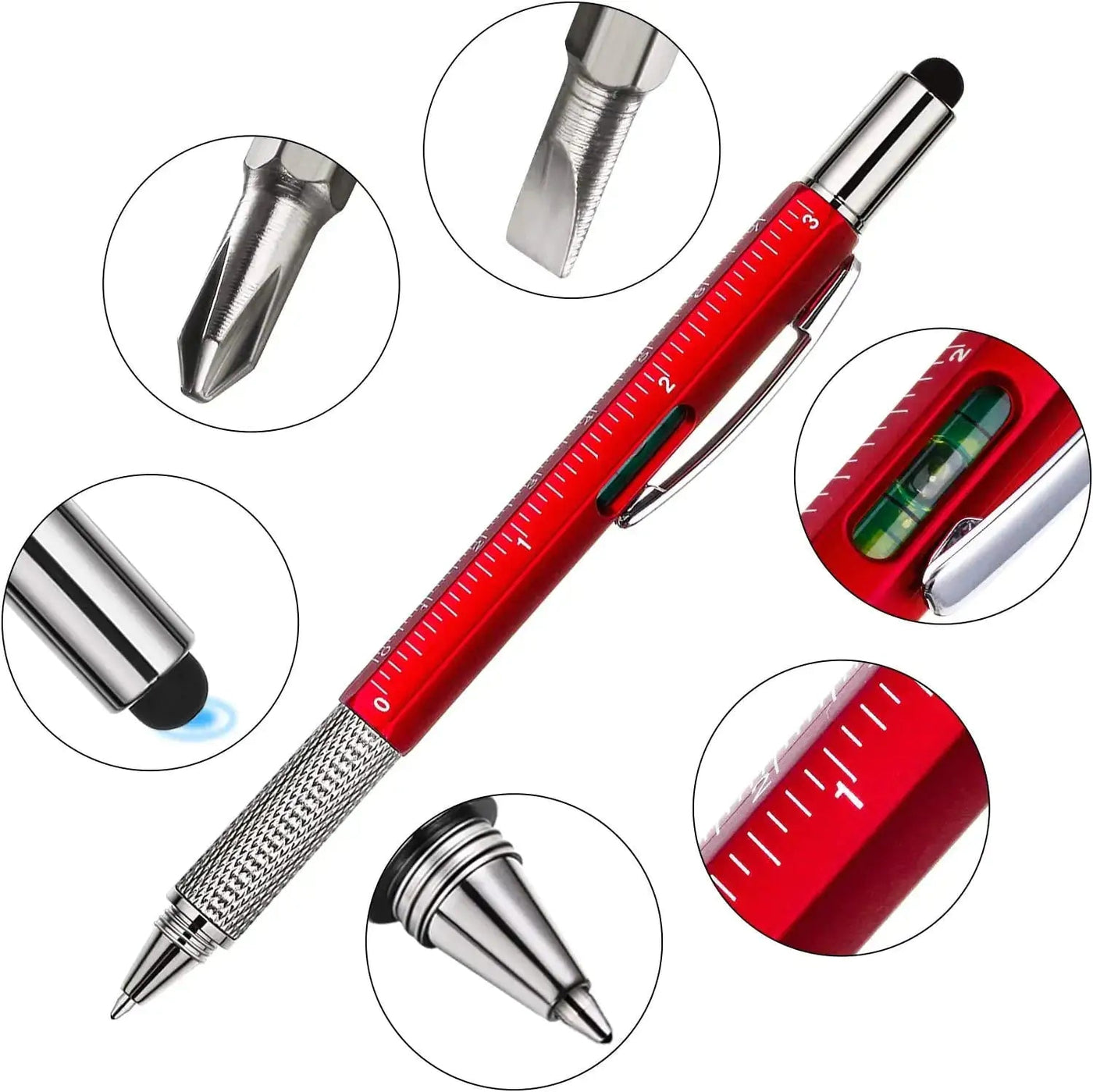 Versatile 6-in-1 Multi-Function Pen - ItemBear.com
