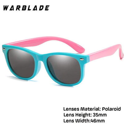 WarBlade New Kids Polarized Sunglasses TR90 Boys Girls Sun Glasses Silicone Safety Glasses Gift For Children Baby UV400 Eyewear - ItemBear.com