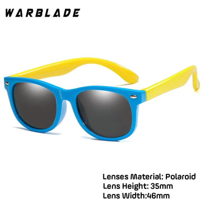 WarBlade New Kids Polarized Sunglasses TR90 Boys Girls Sun Glasses Silicone Safety Glasses Gift For Children Baby UV400 Eyewear - ItemBear.com