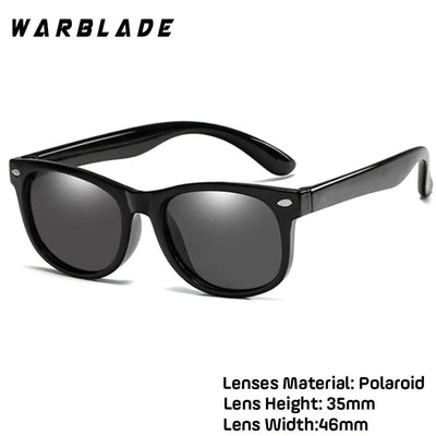 WarBlade New Kids Polarized Sunglasses TR90 Boys Girls Sun Glasses Silicone Safety Glasses Gift For Children Baby UV400 Eyewear - ItemBear.com