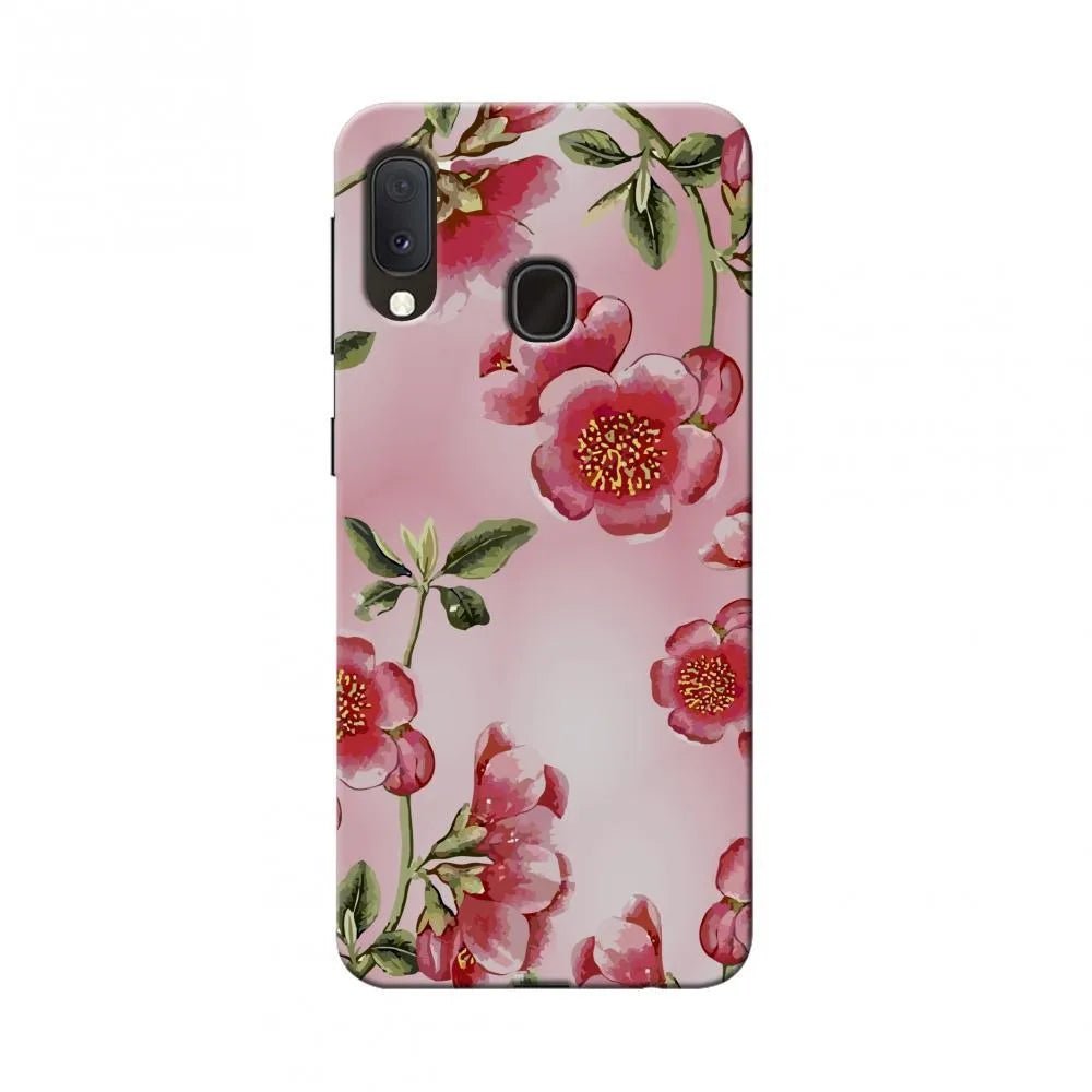 Watercolour anemone flower- Blush pink Slim Hard - ItemBear.com