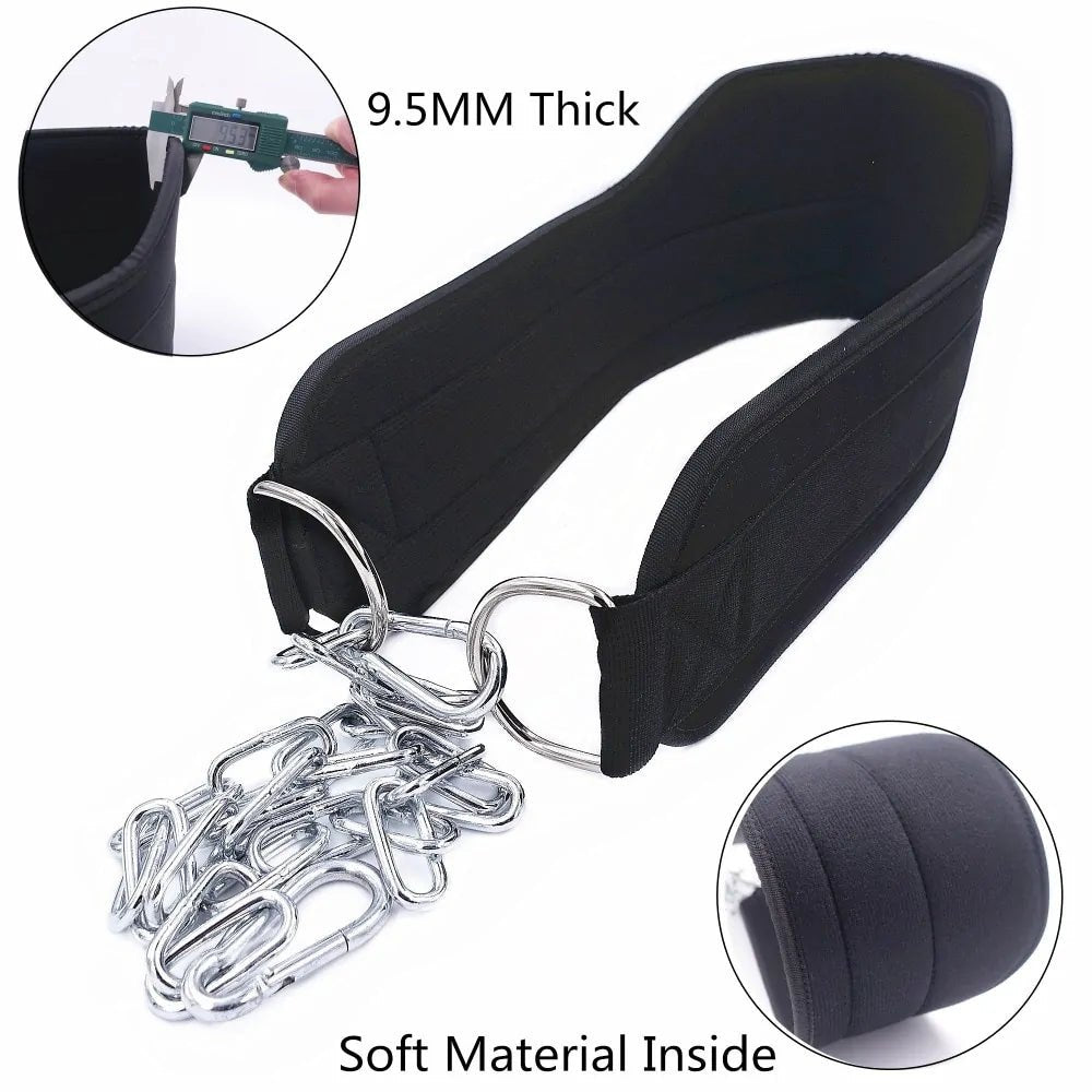 Weight Lifting Belt With Chain - ItemBear.com