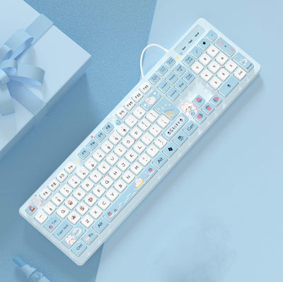 Wired Keyboard for Office PC with Mute Click - ItemBear.com