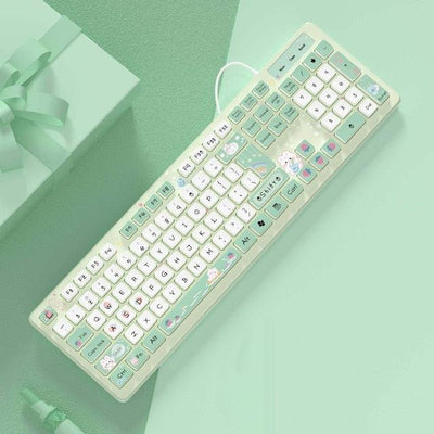 Wired Keyboard for Office PC with Mute Click - ItemBear.com