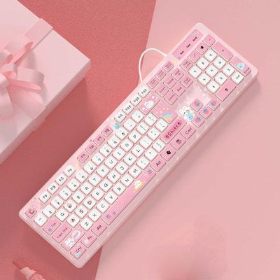Wired Keyboard for Office PC with Mute Click - ItemBear.com