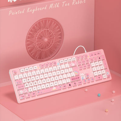 Wired Keyboard for Office PC with Mute Click - ItemBear.com