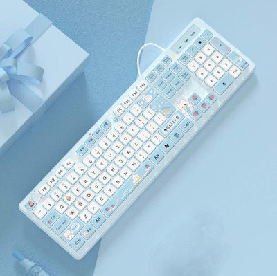 Wired Keyboard for Office PC with Mute Click - ItemBear.com