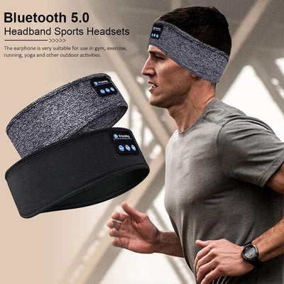 Wireless bluetooth 5.0 Earphones Sleeping Eye Mask Music player / Sports headband Travel Sweatband Headset Speakers Headset2021 - ItemBear.com