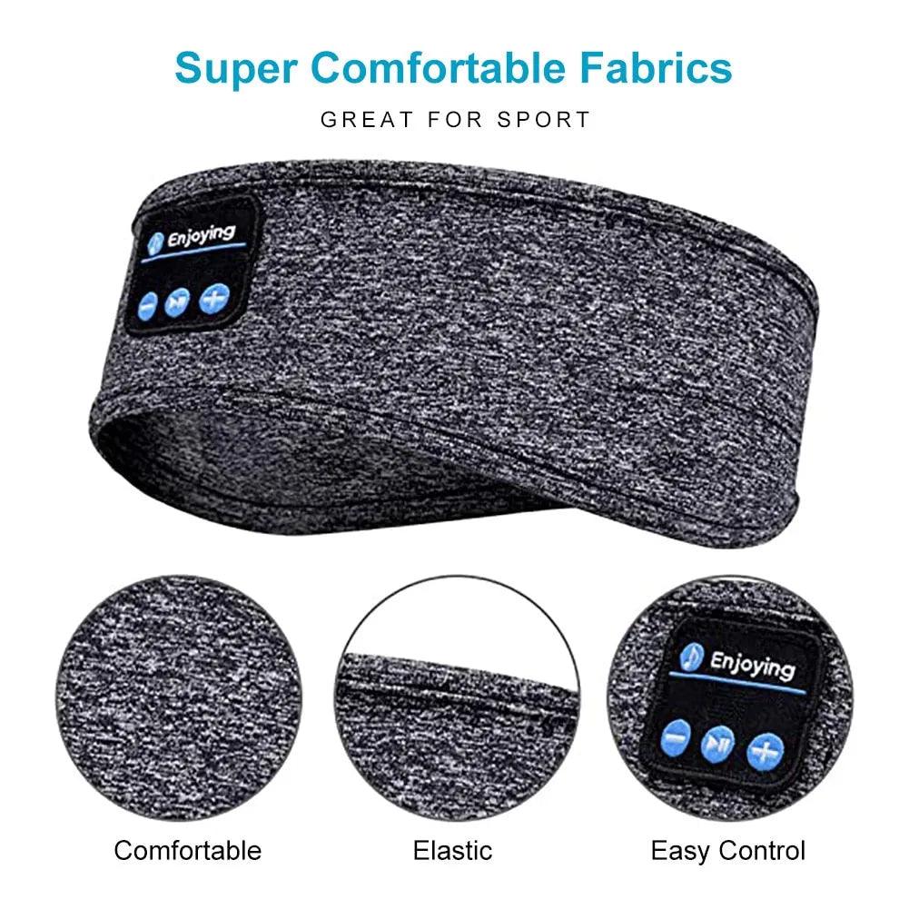 Wireless bluetooth 5.0 Earphones Sleeping Eye Mask Music player / Sports headband Travel Sweatband Headset Speakers Headset2021 - ItemBear.com