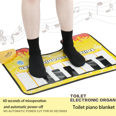 Toilet Electric Organ Touch Play Keyboard Music Carpet Mat